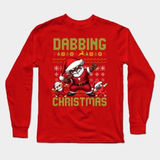 Dabbing Christmas Long Sleeve T-Shirt